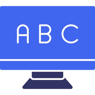 Bilgisayar. Web simgesi basit illüstrasyon