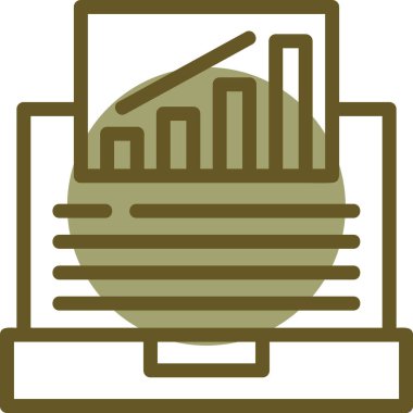 İş ve finans simgesinin vektör illüstrasyonu