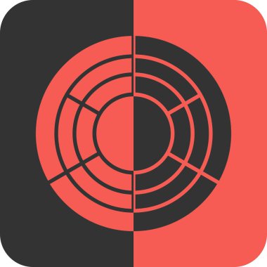 Yuvarlak topun vektör simgesi