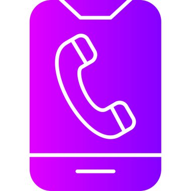 Telefon simgesi vektör illüstrasyonu