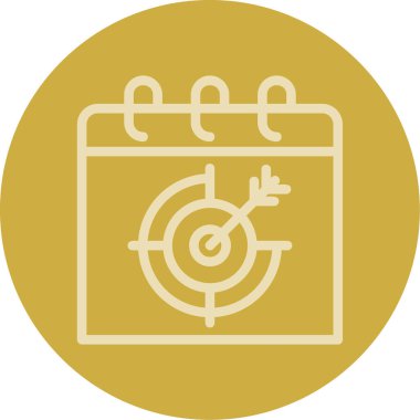 vektör hedef simgesi illüstrasyonu