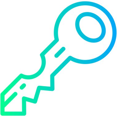 Anahtar simgesi vektör illüstrasyonu