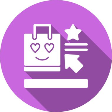 Alışveriş. Web simgesi basit illüstrasyon