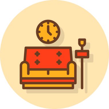 Oturma odası. Basit tasarım