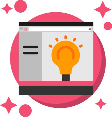 fikir web simgesi, vektör çizim