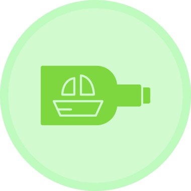 Bir yeşil ve mavi simgenin vektör illüstrasyonu