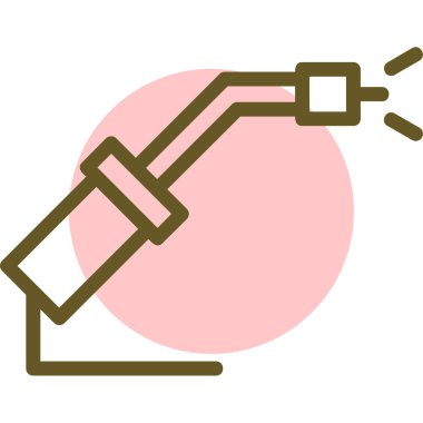 Boya silindiri. Web simgesi basit illüstrasyon