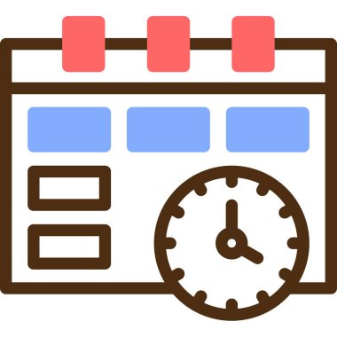 Takvim. Web simgesi basit illüstrasyon