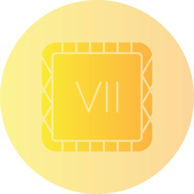 Tek bir harf simgesinin vektör illüstrasyonu