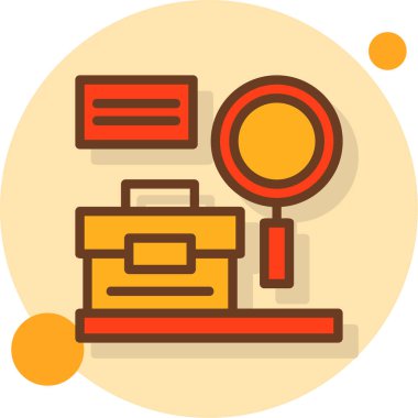 iş bürosu simgesi vektörü