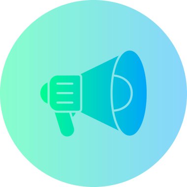 Megafon ikonu vektör illüstrasyonu