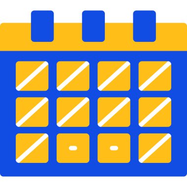 Takvim simgesi, basit vektör tasarımı