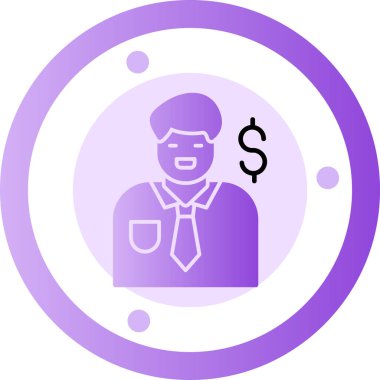 İş. Web simgesi basit illüstrasyon