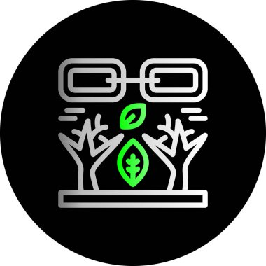 bitki simgesi vektör illüstrasyonu