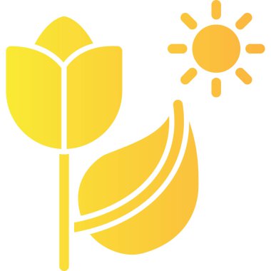 Yaprak ikonu vektör illüstrasyonu