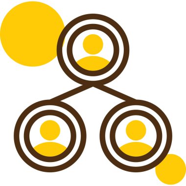 grup insan simgesini ana hatlar biçiminde gruplandırın