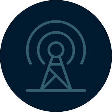 radyo anten simgesi. vektör illüstrasyonu