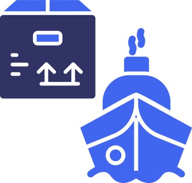 Teslimat. Web simgesi basit illüstrasyon