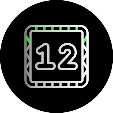 24 saat glyph simgesi. düz tasarım illüstrasyon