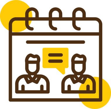 İş toplantısı vektör simgesi