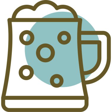 Bira. Web simgesi basit illüstrasyon