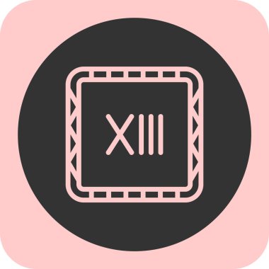 Bir b eksikliği simgesinin vektör çizimi