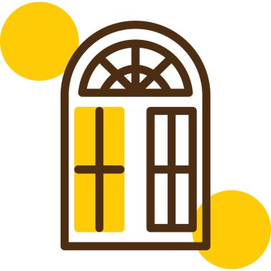 Bir pencerenin vektör illüstrasyonu