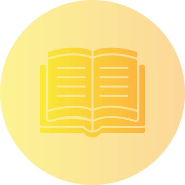 Açık kitap, vektör illüstrasyonu. eğitim simgesi