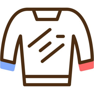 shirt simgesi vektör illüstrasyonu