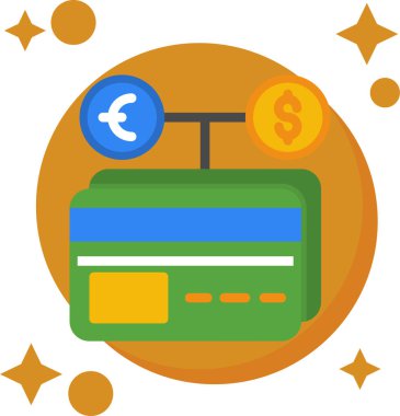 Nakit ödeme ikonu düz stil