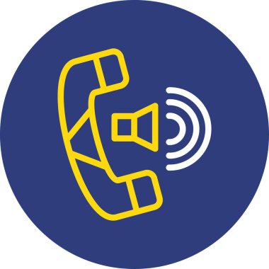 Vektör Çağrısı Simgesi illüstrasyonu