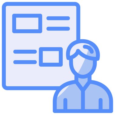 kullanıcı. Web simgesi basit illüstrasyon