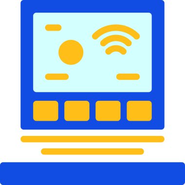 İnternet. Web simgesi basit bir illüstrasyon. internet