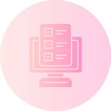 Bilgisayar. Web simgesi basit illüstrasyon