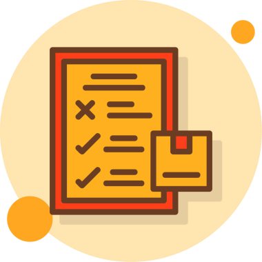 Belge. Web simgesi basit illüstrasyon