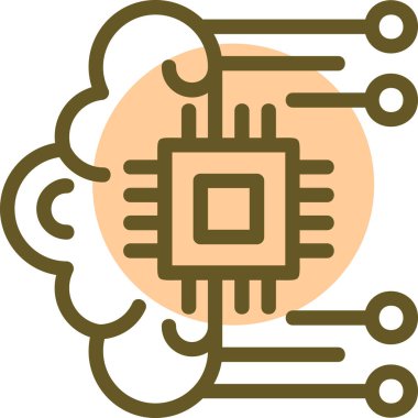 Devre kartı simgesi. vektör illüstrasyonu