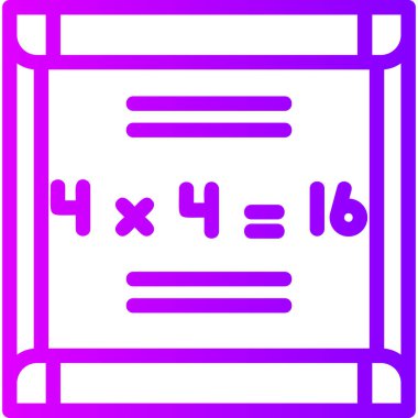 Matematik matematik simgesi doldurulmuş ana hatlar biçimi