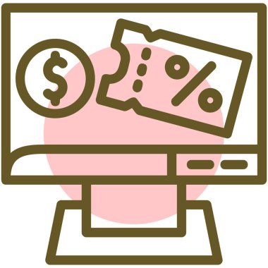 Alışveriş. Web simgesi basit illüstrasyon