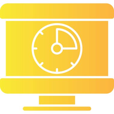 Saat simgesi vektör illüstrasyonu