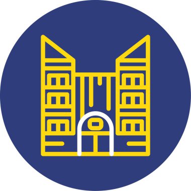 şehir simgesi vektör illüstrasyonu