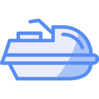 Gemi. Web simgesi basit illüstrasyon