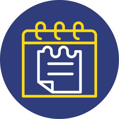 Takvim simgesi vektör illüstrasyonu