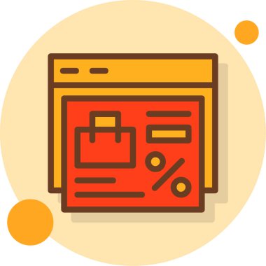 Web simgesi, vektör illüstrasyonu