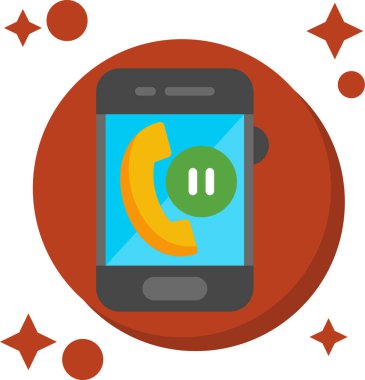 telefon arama simgesi, vektör illüstrasyonu