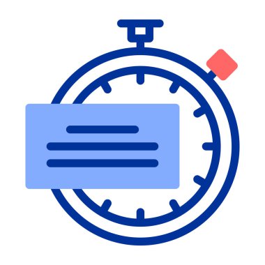 Zaman simgesi vektör illüstrasyonu