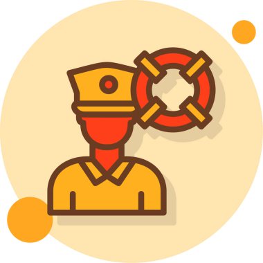 Bir miğferin karikatür simgesinin vektör çizimi