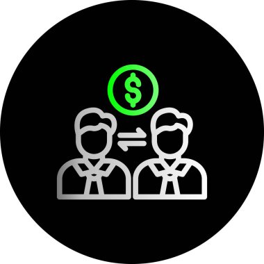 Kişisel ve ticari kullanım için vektör para simgesi.