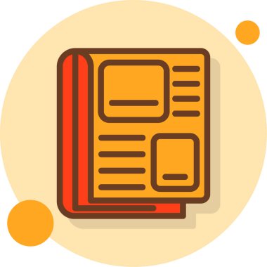 Bir kitabın vektör illüstrasyonu