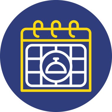 Takvim simgesi, vektör illüstrasyonu basit tasarım