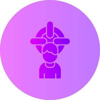 Maskeli bir adamın vektör çizimi